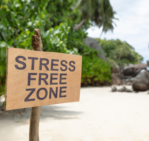 Street Free Zone Sign On The Beach redukcja stresu